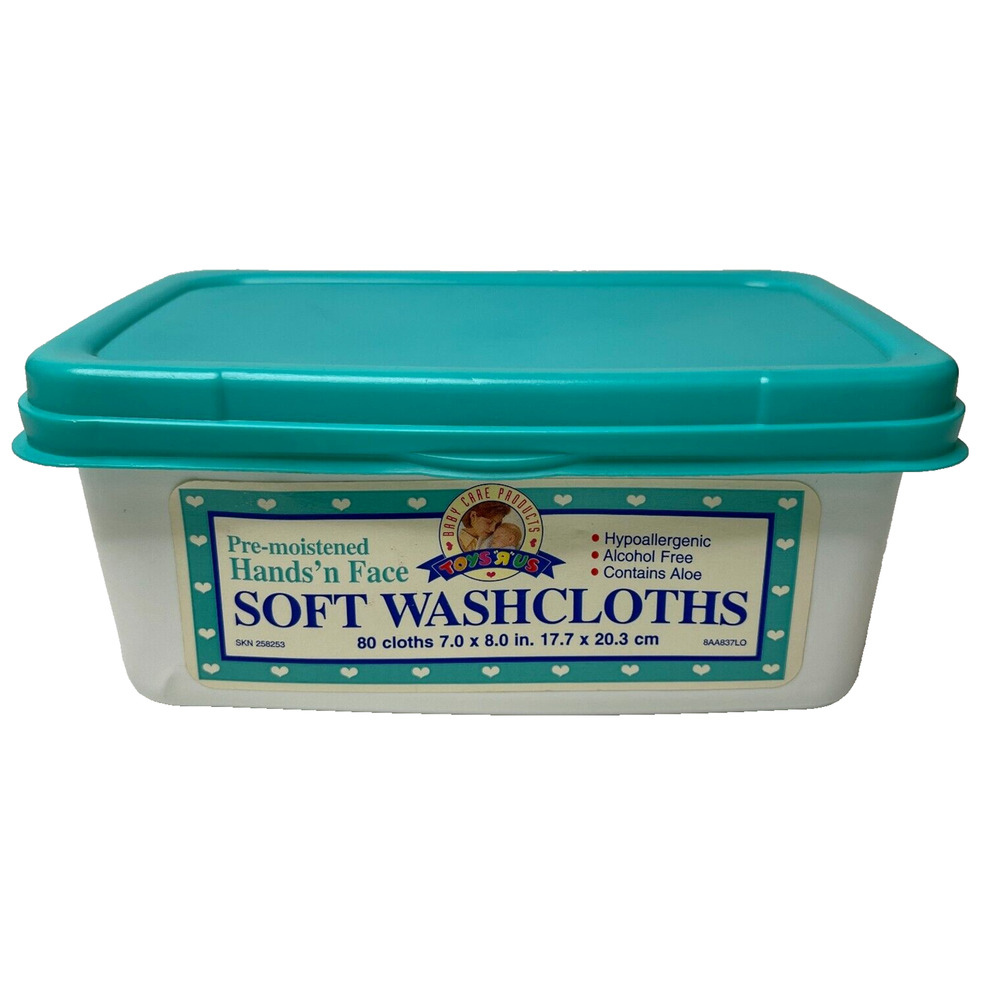 Toys R Us Washcloth Empty Container Wipes Storage Box Dispenser Tissue Holder